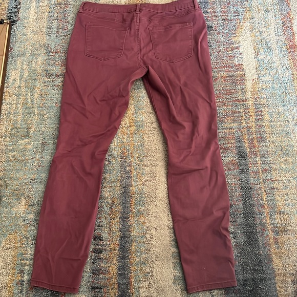 Maroon/Pink Skinny Jeans - Picture 2 of 3